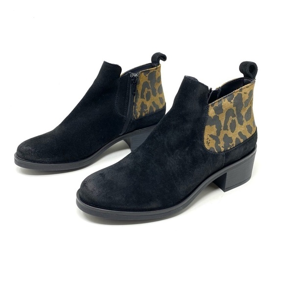 Clarks Women's Memi Zip Leopard Print Suede Ankle Boots 26163531 - Picture 3 of 8